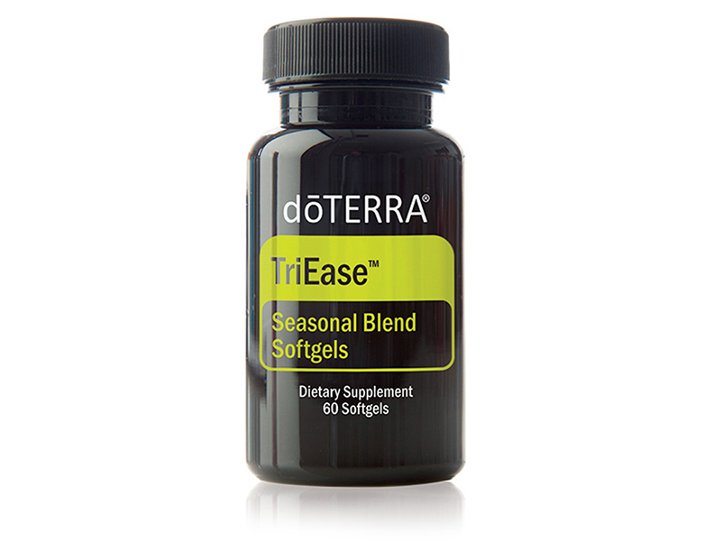 doTERRA TriEase- Lágyzselatin kapszulák 60 db - doTERRA TriEase lágyzselatin kapszulát az allergia és a szezonális és környezeti elemek ellen fejlesztették ki, ezen túl a légzőrendszer támogatására.