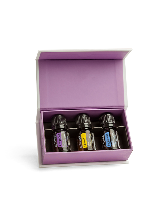 doTERRA Bevezető csomag 5 ml citrom, levendula és borsmenta