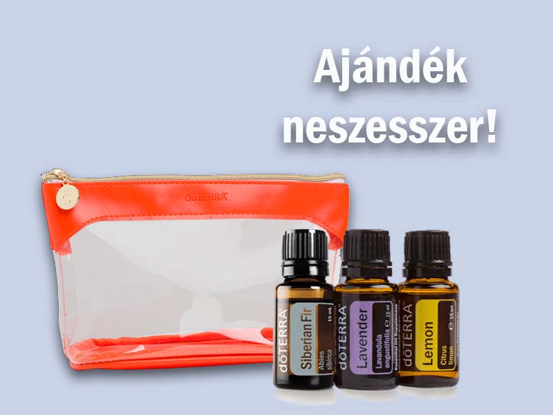 Citrom, Levendula, Szibériai fenyő illóolajok+ajándék neszesszer